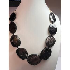 NEW Hypersthene necklace in gold over bronze